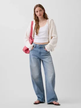 Sweat à capuche zippé oversize en maille « Shaker » CashSoft