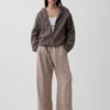 Sweat à capuche zippé oversize en maille « Shaker » CashSoft