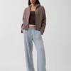 Sweat à capuche zippé oversize en maille « Shaker » CashSoft
