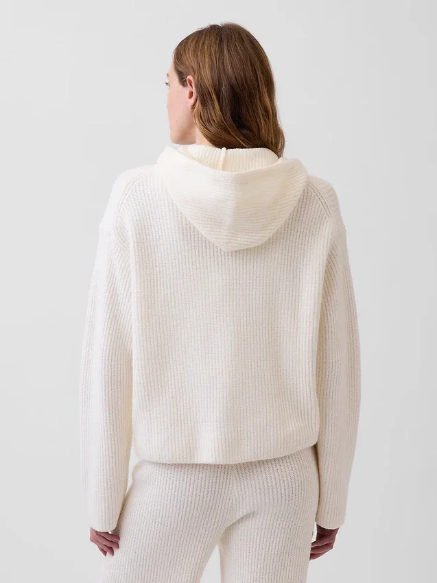 Sweat à capuche zippé oversize en maille « Shaker » CashSoft