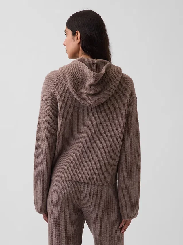 Sweat à capuche zippé oversize en maille « Shaker » CashSoft