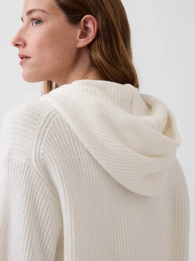 Sweat à capuche zippé oversize en maille « Shaker » CashSoft