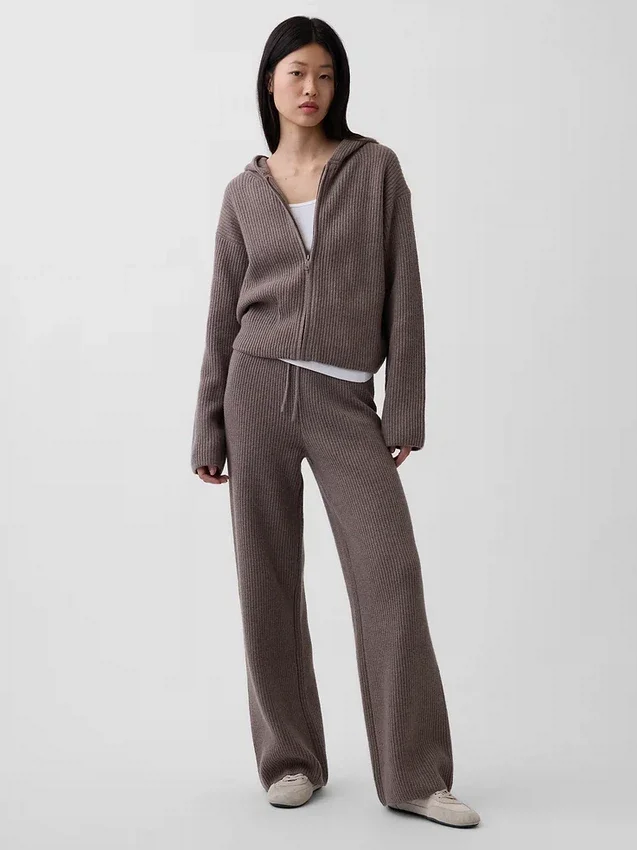 Sweat à capuche zippé oversize en maille « Shaker » CashSoft