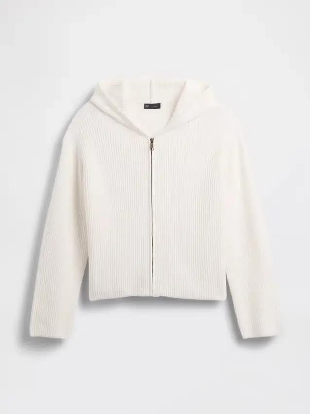 Sweat à capuche zippé oversize en maille « Shaker » CashSoft