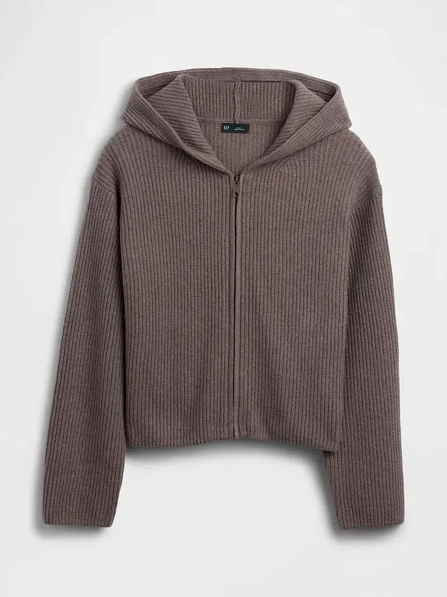 Sweat à capuche zippé oversize en maille « Shaker » CashSoft