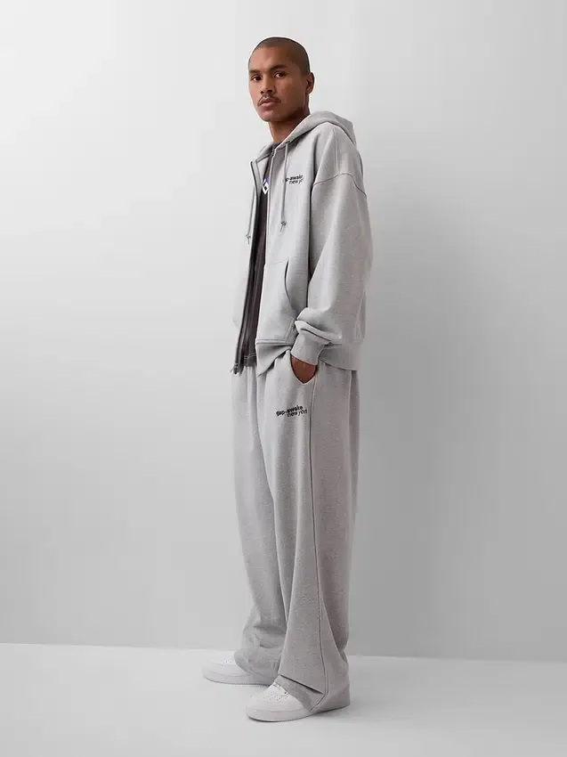 Sweat à capuche zippé oversize épais GAP × Awake Ny avec logo