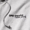 Sweat à capuche zippé oversize épais GAP × Awake Ny avec logo