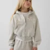 Sweat à capuche zippé oversize pour enfant avec logo Vintagesoft