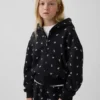 Sweat à capuche zippé oversize pour enfant avec logo Vintagesoft