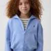 Sweat à capuche zippé oversize pour enfant avec logo Vintagesoft