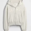 Sweat à capuche zippé oversize pour enfant avec logo Vintagesoft