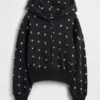 Sweat à capuche zippé oversize pour enfant avec logo Vintagesoft
