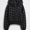 Sweat à capuche zippé oversize pour enfant avec logo Vintagesoft