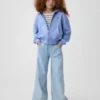 Sweat à capuche zippé oversize pour enfant avec logo Vintagesoft