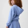 Sweat à capuche zippé oversize pour enfant avec logo Vintagesoft