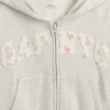 Sweat à capuche zippé oversize pour enfant avec logo Vintagesoft