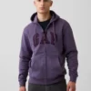 Sweat à capuche zippé pour adulte Vintagesoft Arch Logo