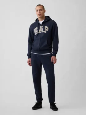 Sweat à capuche zippé pour adulte Vintagesoft Arch Logo