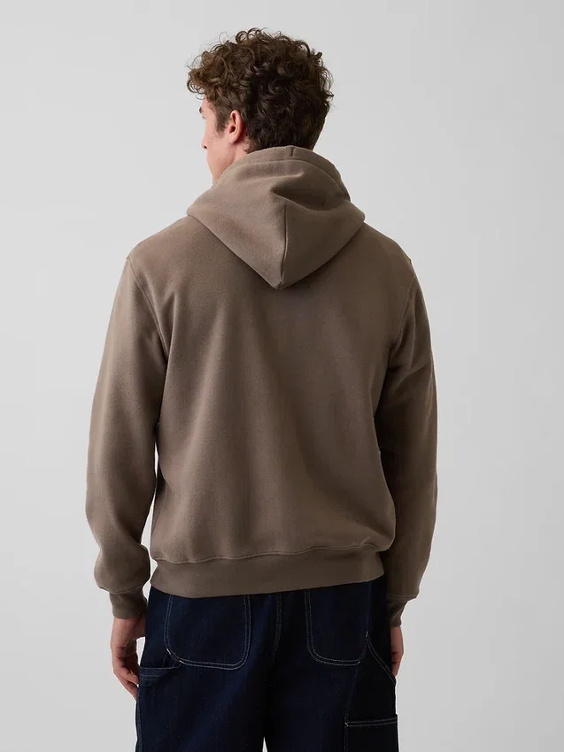 Sweat à capuche zippé pour adulte Vintagesoft Arch Logo