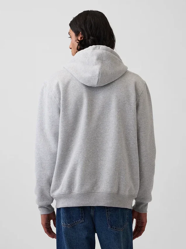 Sweat à capuche zippé pour adulte Vintagesoft Arch Logo
