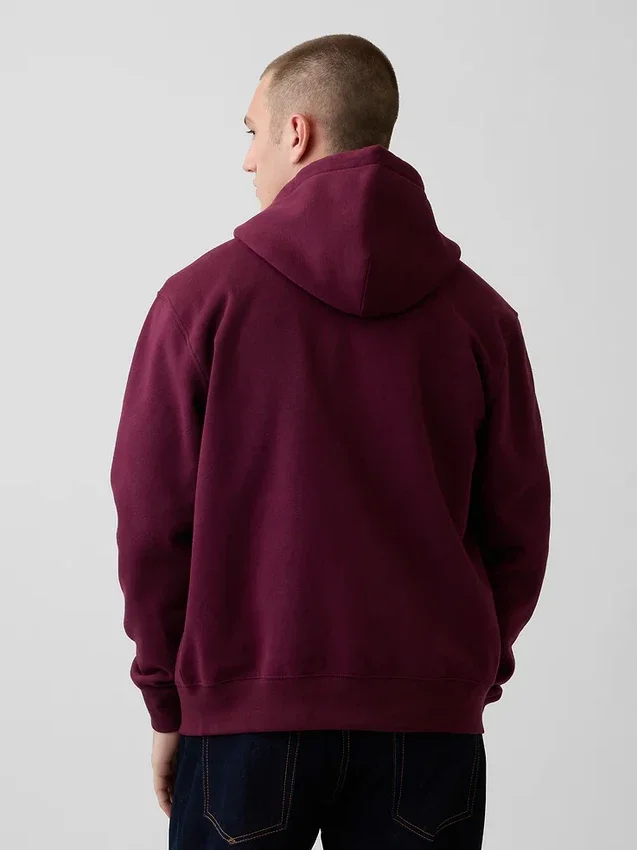 Sweat à capuche zippé pour adulte Vintagesoft Arch Logo