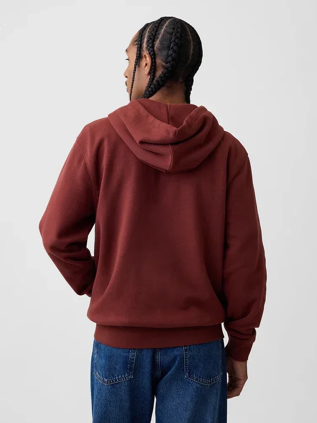 Sweat à capuche zippé pour adulte Vintagesoft Arch Logo