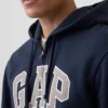 Sweat à capuche zippé pour adulte Vintagesoft Arch Logo