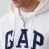 Sweat à capuche zippé pour adulte Vintagesoft Arch Logo