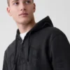 Sweat à capuche zippé pour adulte Vintagesoft Arch Logo