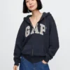 Sweat à capuche zippé pour adulte Vintagesoft Arch Logo
