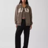 Sweat à capuche zippé pour adulte Vintagesoft Arch Logo
