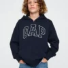 Sweat à capuche zippé pour enfant avec logo Vintagesoft