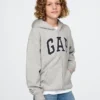 Sweat à capuche zippé pour enfant avec logo Vintagesoft