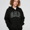 Sweat à capuche zippé pour enfant avec logo Vintagesoft