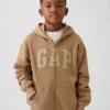 Sweat à capuche zippé pour enfant avec logo Vintagesoft