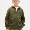 Sweat à capuche zippé pour enfant avec logo Vintagesoft