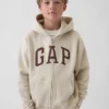 Sweat à capuche zippé pour enfant avec logo Vintagesoft