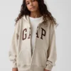 Sweat à capuche zippé pour enfant avec logo Vintagesoft