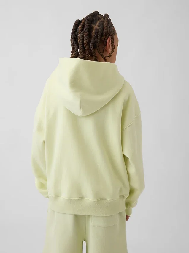 Sweat à capuche zippé pour enfant avec logo Vintagesoft