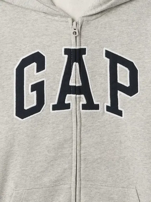 Sweat à capuche zippé pour enfant avec logo Vintagesoft