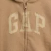 Sweat à capuche zippé pour enfant avec logo Vintagesoft