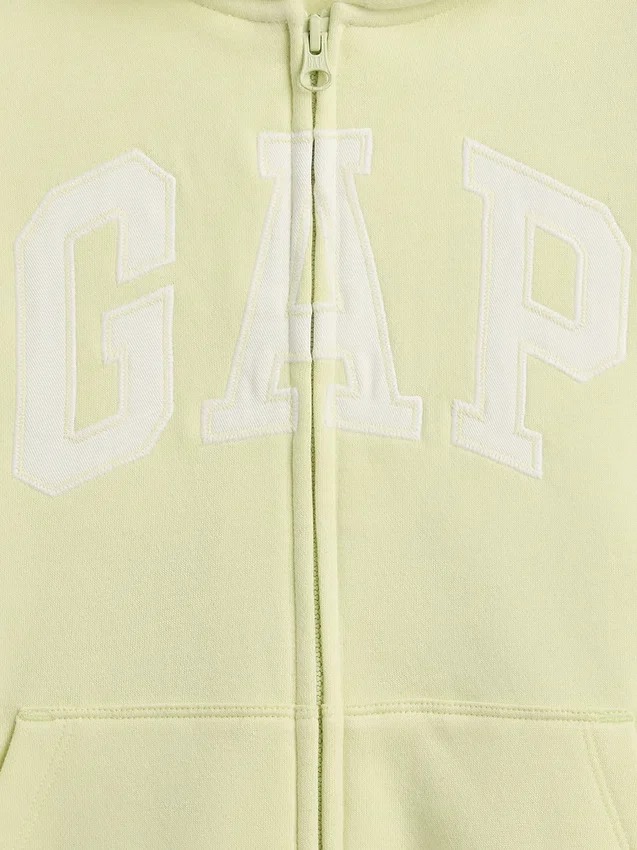 Sweat à capuche zippé pour enfant avec logo Vintagesoft