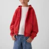 Sweat à capuche zippé pour enfant Vintagesoft à la coupe décontractée et logo