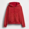 Sweat à capuche zippé pour enfant Vintagesoft à la coupe décontractée et logo
