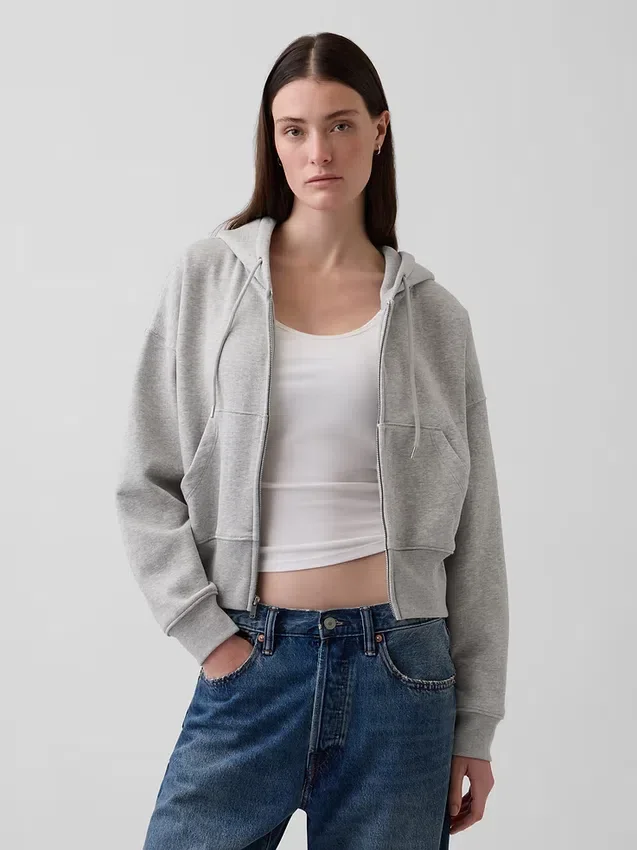 Sweat à capuche zippé Vintagesoft