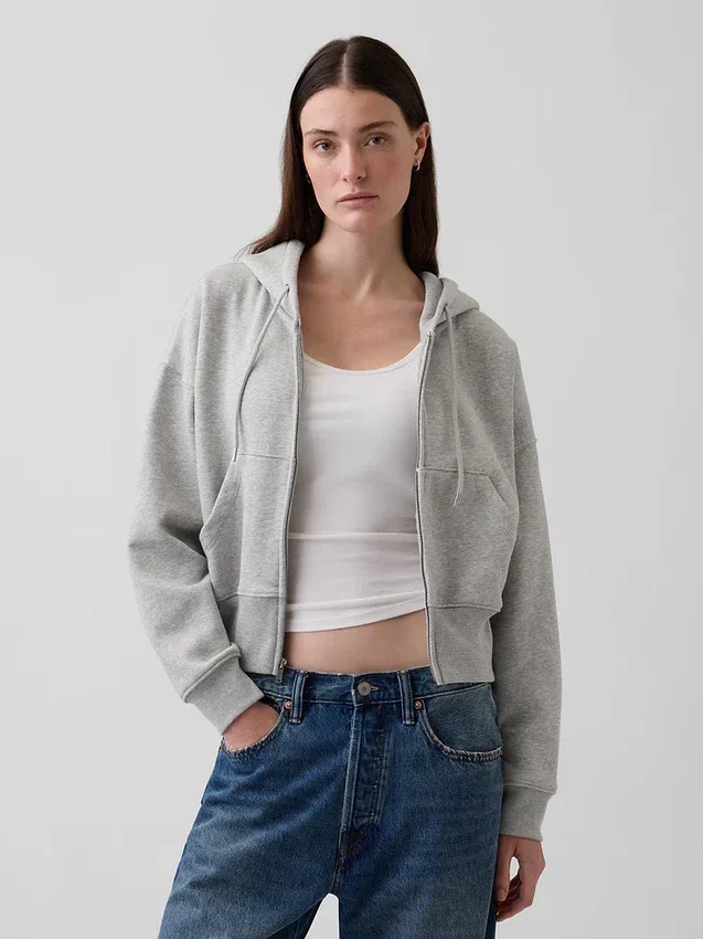 Sweat à capuche zippé Vintagesoft