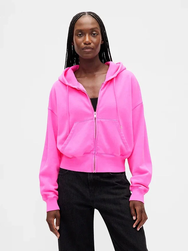 Sweat à capuche zippé Vintagesoft