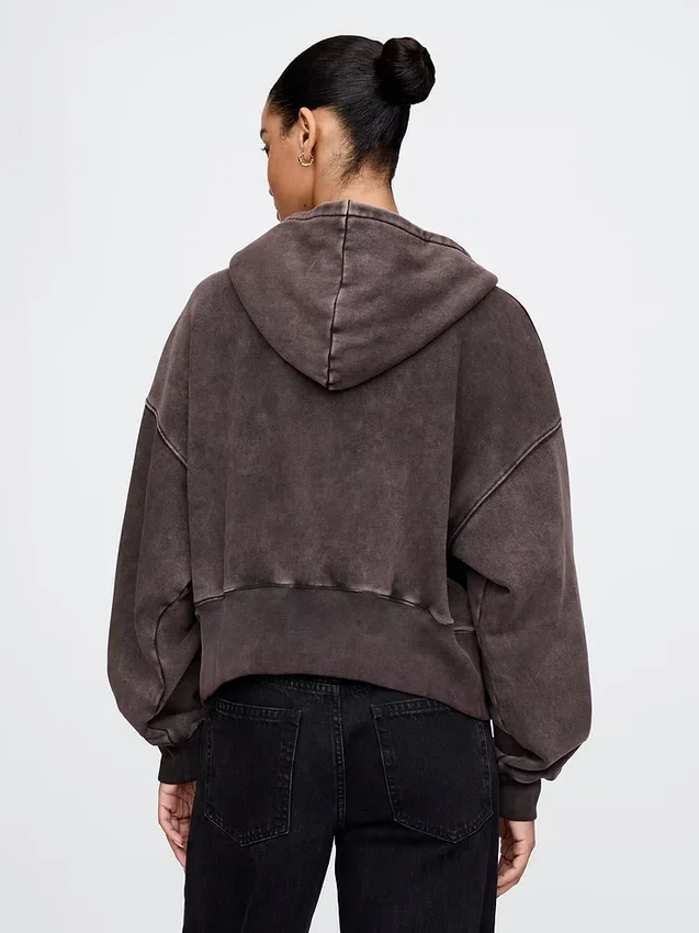 Sweat à capuche zippé Vintagesoft