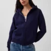 Sweat à capuche zippé Vintagesoft