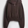 Sweat à capuche zippé Vintagesoft